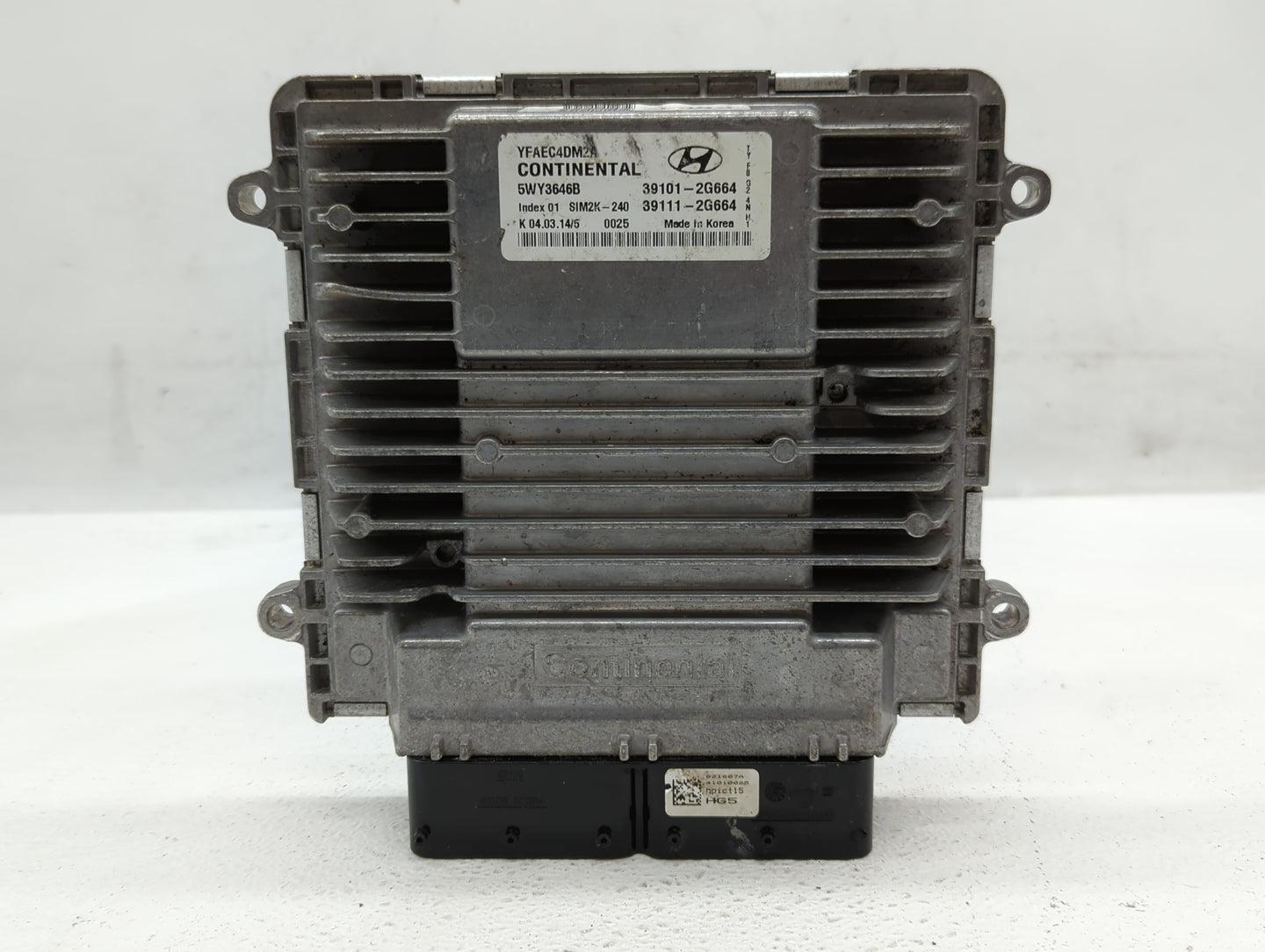 2011-2014 Hyundai Sonata PCM Engine Control Computer ECU ECM PCU OEM P/N:39101-2G664 Fits Fits 2011 2012 2013 2014 OEM Used 