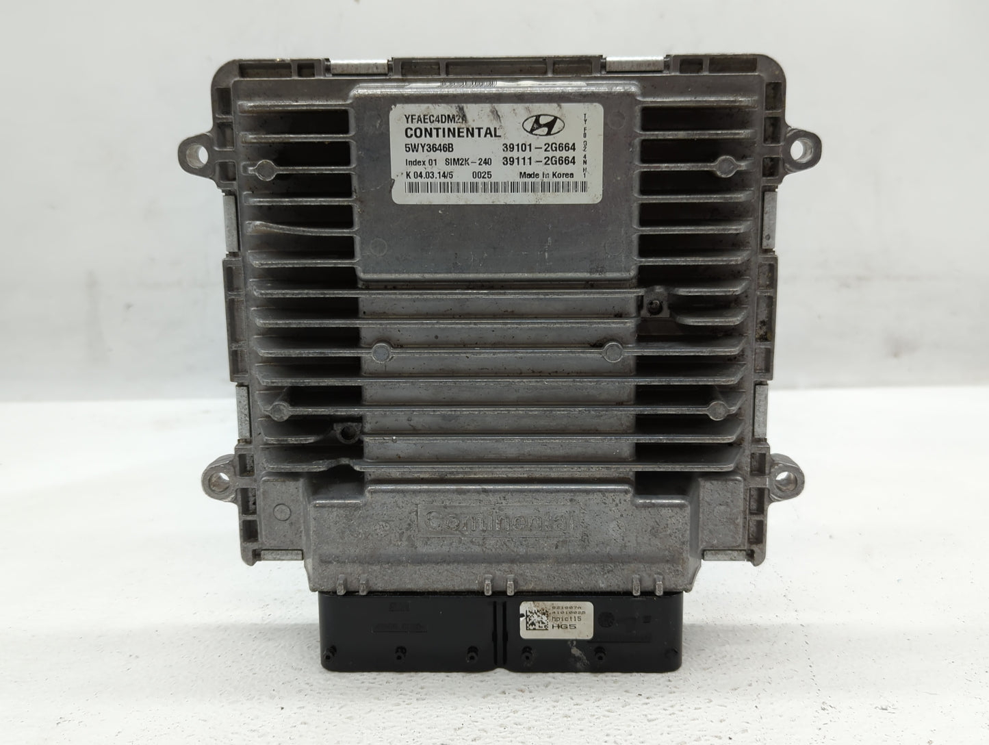 2011-2014 Hyundai Sonata PCM Engine Control Computer ECU ECM PCU OEM P/N:39101-2G664 Fits Fits 2011 2012 2013 2014 OEM Used 
