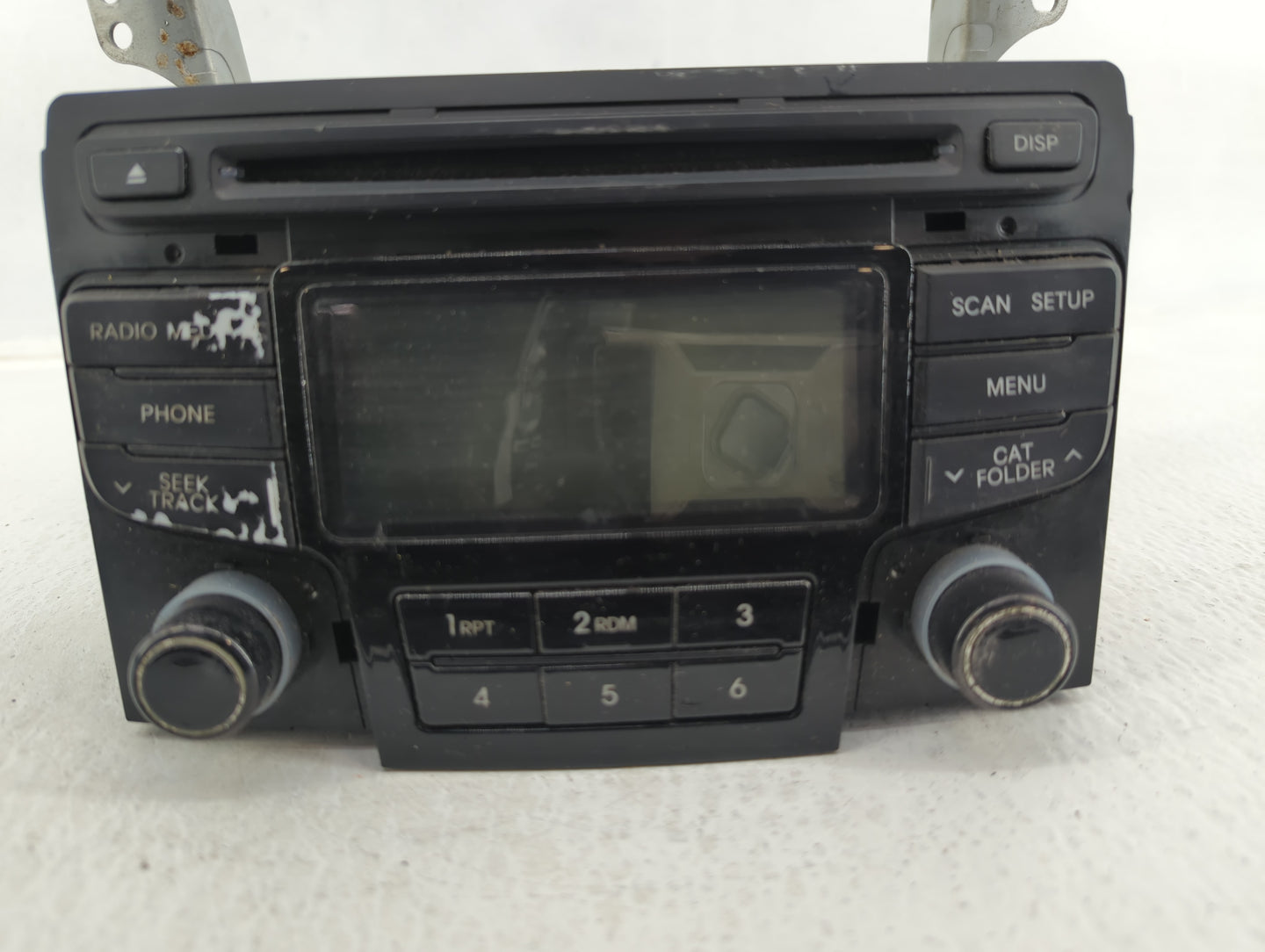 2013-2014 Hyundai Sonata Radio AM FM Cd Player Receiver Replacement P/N:96180-3Q700 Fits Fits 2013 2014 OEM Used Auto Parts 