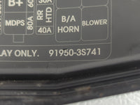 2011-2014 Hyundai Sonata Fusebox Fuse Box Panel Relay Module P/N:91950-3S741 Fits Fits 2011 2012 2013 2014 OEM Used Auto Par