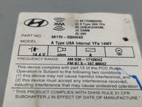2014 Hyundai Sonata Radio AM FM Cd Player Receiver Replacement P/N:96170-3Q0004X Fits OEM Used Auto Parts - Oemusedautoparts