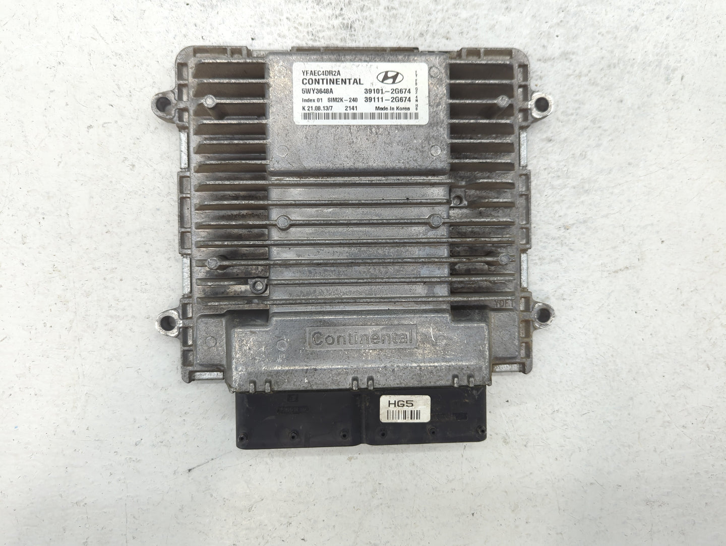 2011-2014 Hyundai Sonata PCM Engine Control Computer ECU ECM PCU OEM P/N:39101-2G674 Fits Fits 2011 2012 2013 2014 OEM Used 
