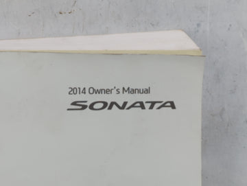 2014 Hyundai Sonata Owners Manual Book Guide P/N:A3S0-EU3NC OEM Used Auto Parts