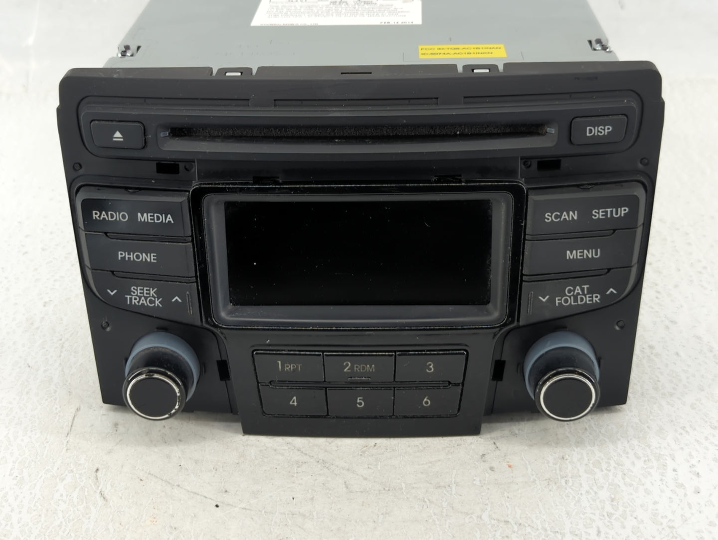 2013-2014 Hyundai Sonata Am Fm Cd Player Radio Receiver - Oemusedautoparts1.com