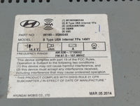 2013-2014 Hyundai Sonata Am Fm Cd Player Radio Receiver - Oemusedautoparts1.com