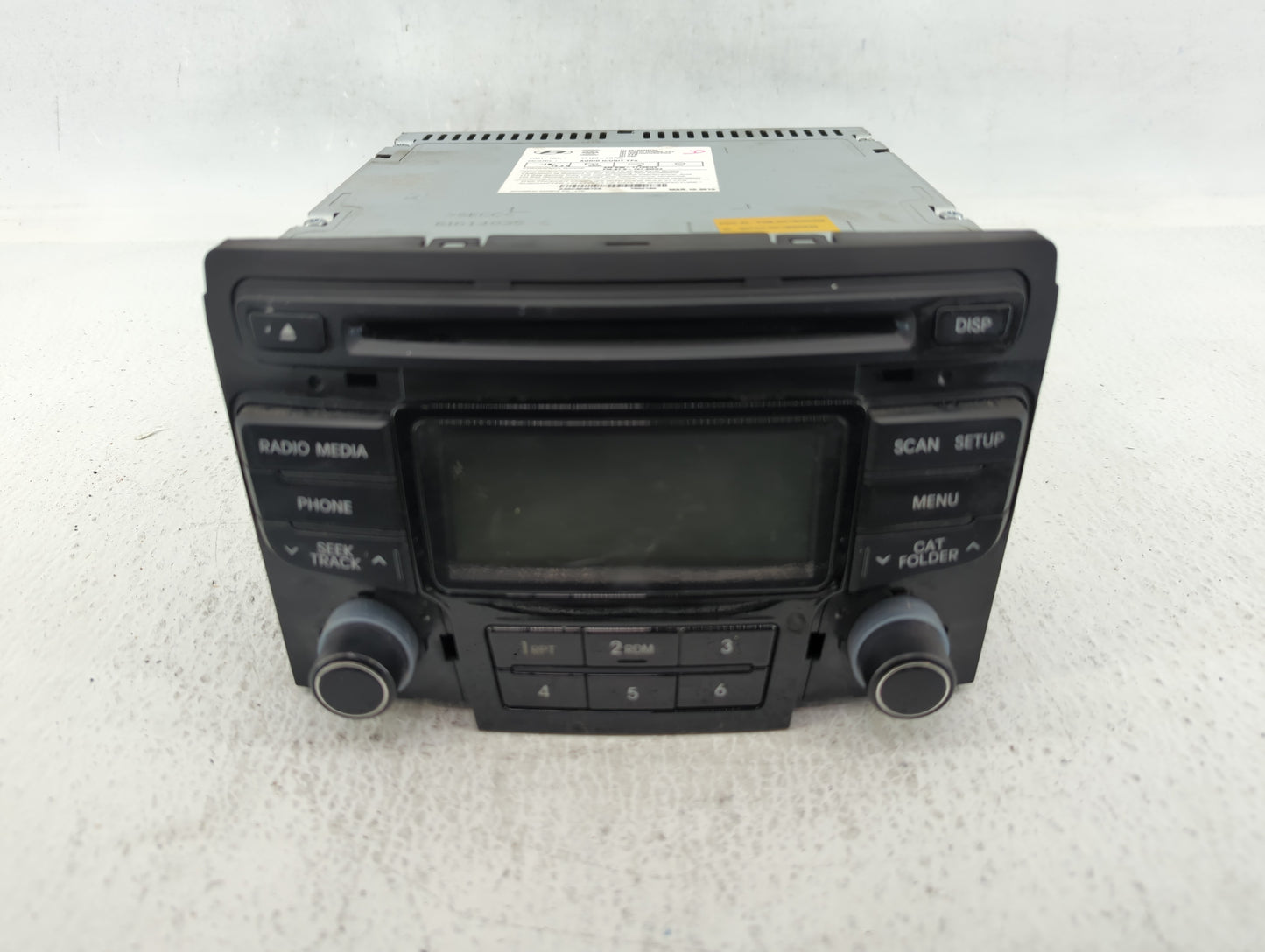 2014 Hyundai Sonata Radio AM FM Cd Player Receiver Replacement P/N:96180-3Q8004X Fits OEM Used Auto Parts - Oemusedautoparts