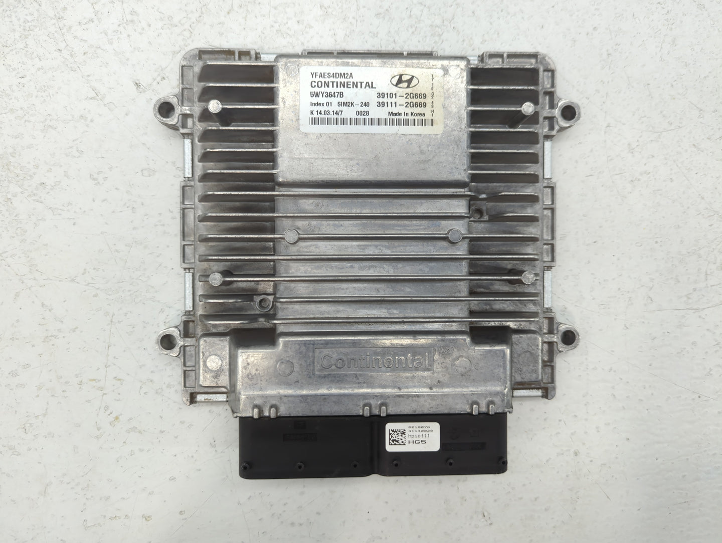 2011-2014 Hyundai Sonata PCM Engine Control Computer ECU ECM PCU OEM P/N:39111-2G669 39101-2G669 Fits Fits 2011 2012 2013 20