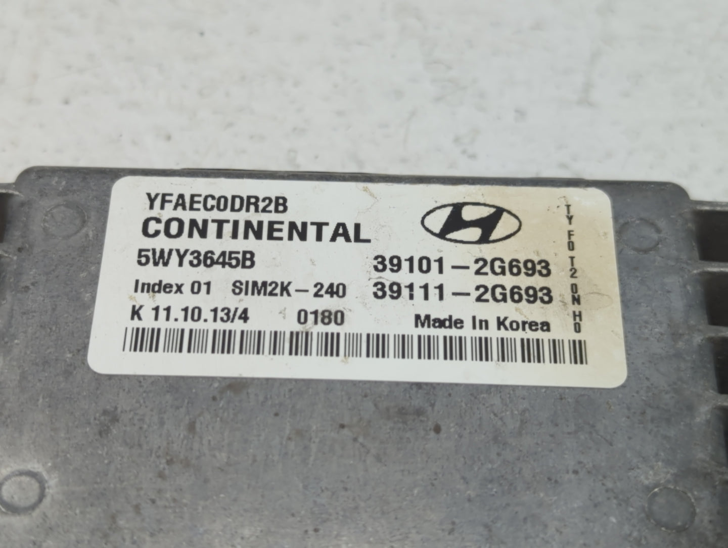 2011-2014 Hyundai Sonata PCM Engine Control Computer ECU ECM PCU OEM P/N:39111-2G693 39101-2G693 Fits Fits 2011 2012 2013 20