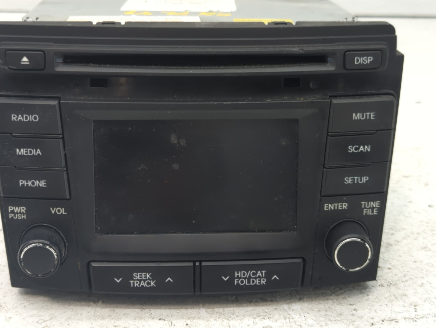2014-2015 Hyundai Sonata Radio AM FM Cd Player Receiver Replacement P/N:96180-3Q8004X Fits Fits 2014 2015 OEM Used Auto Part