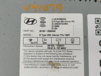 2014-2015 Hyundai Sonata Radio AM FM Cd Player Receiver Replacement P/N:96180-3Q8004X Fits Fits 2014 2015 OEM Used Auto Part