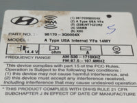 2013-2014 Hyundai Sonata Am Fm Cd Player Radio Receiver - Oemusedautoparts1.com