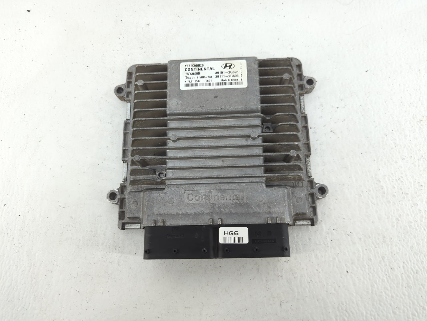 2011-2014 Hyundai Sonata PCM Engine Control Computer ECU ECM PCU OEM P/N:39101-2G693 Fits Fits 2011 2012 2013 2014 OEM Used 