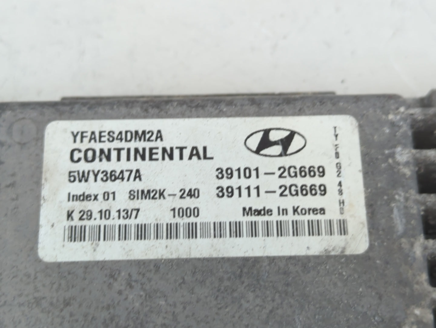 2011-2014 Hyundai Sonata PCM Engine Control Computer ECU ECM PCU OEM P/N:39111-2G669 39101-2G669 Fits Fits 2011 2012 2013 20