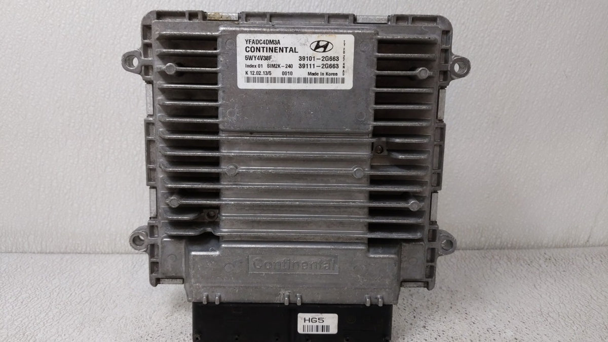 2011-2014 Hyundai Sonata PCM Engine Control Computer ECU ECM PCU OEM P/N:39101-2G661 39111-2G661 Fits 2011 2012 2013 2014 OE