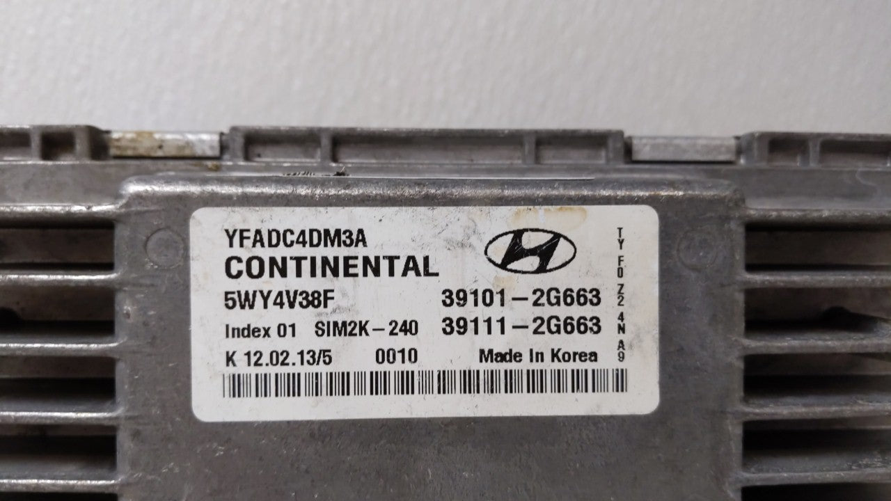2011-2014 Hyundai Sonata PCM Engine Control Computer ECU ECM PCU OEM P/N:39101-2G661 39111-2G661 Fits Fits 2011 2012 2013 20