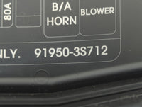 2011-2014 Hyundai Sonata Fusebox Fuse Box Panel Relay Module P/N:91950-3S712 Fits Fits 2011 2012 2013 2014 OEM Used Auto Par