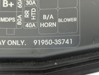2011-2014 Hyundai Sonata Fusebox Fuse Box Panel Relay Module P/N:91950-3S741 Fits Fits 2011 2012 2013 2014 OEM Used Auto Par