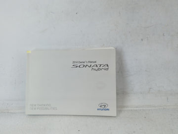 2014 Hyundai Sonata Owners Manual Book Guide P/N:E4R0-EU44E OEM Used Auto Parts