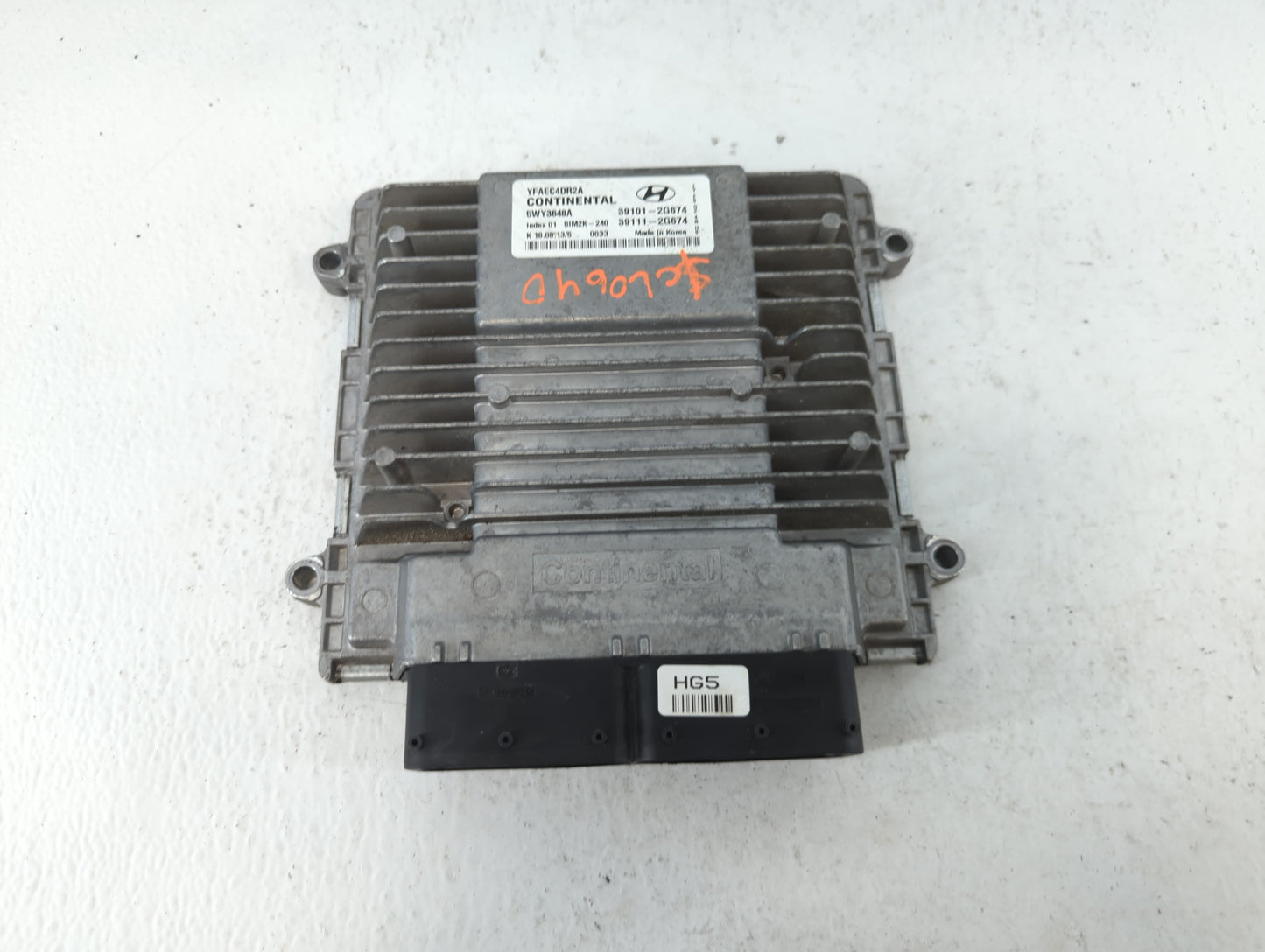 2011-2014 Hyundai Sonata PCM Engine Control Computer ECU ECM PCU OEM P/N:39111-2G674 39101-2G674 Fits Fits 2011 2012 2013 20