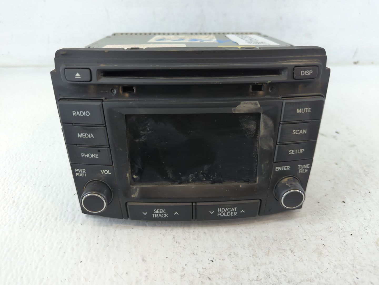 2014-2015 Hyundai Sonata Radio AM FM Cd Player Receiver Replacement P/N:96180-3Q8004X Fits Fits 2014 2015 OEM Used Auto Part