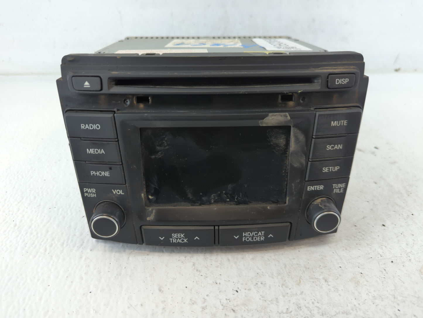 2014-2015 Hyundai Sonata Radio AM FM Cd Player Receiver Replacement P/N:96180-3Q8004X Fits Fits 2014 2015 OEM Used Auto Part