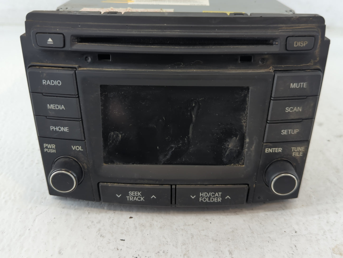 2014-2015 Hyundai Sonata Radio AM FM Cd Player Receiver Replacement P/N:96180-3Q8004X Fits Fits 2014 2015 OEM Used Auto Part