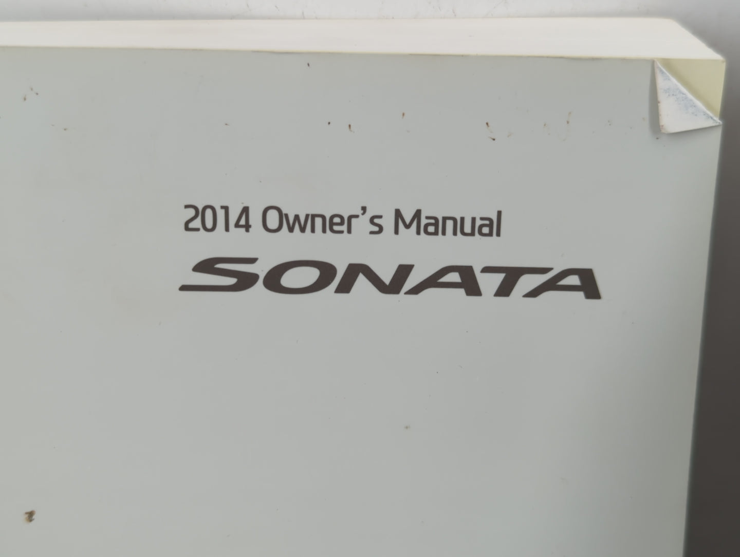 2014 Hyundai Sonata Owners Manual Book Guide P/N:A3S0-EU38A OEM Used Auto Parts - Oemusedautoparts1.com