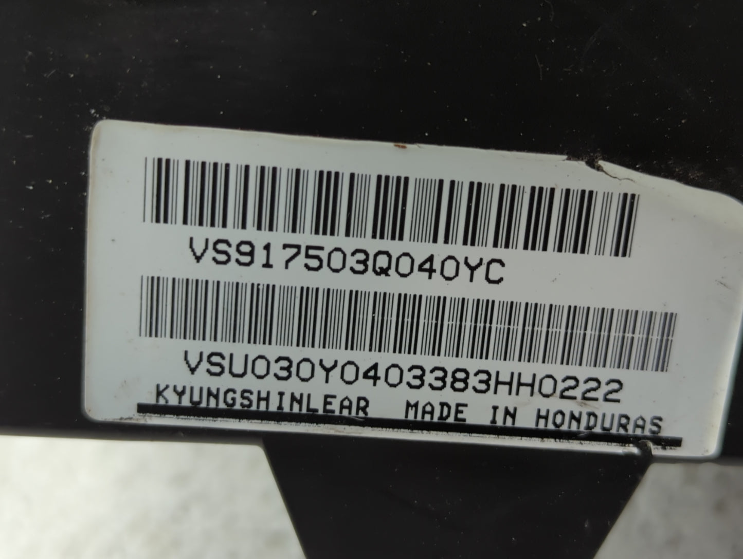 2011-2014 Hyundai Sonata Fusebox Fuse Box Panel Relay Module P/N:VS917503Q040YC Fits Fits 2011 2012 2013 2014 OEM Used Auto 