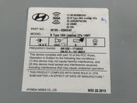 2014-2015 Hyundai Sonata Radio AM FM Cd Player Receiver Replacement P/N:96180-3Q8004X Fits Fits 2014 2015 OEM Used Auto Part