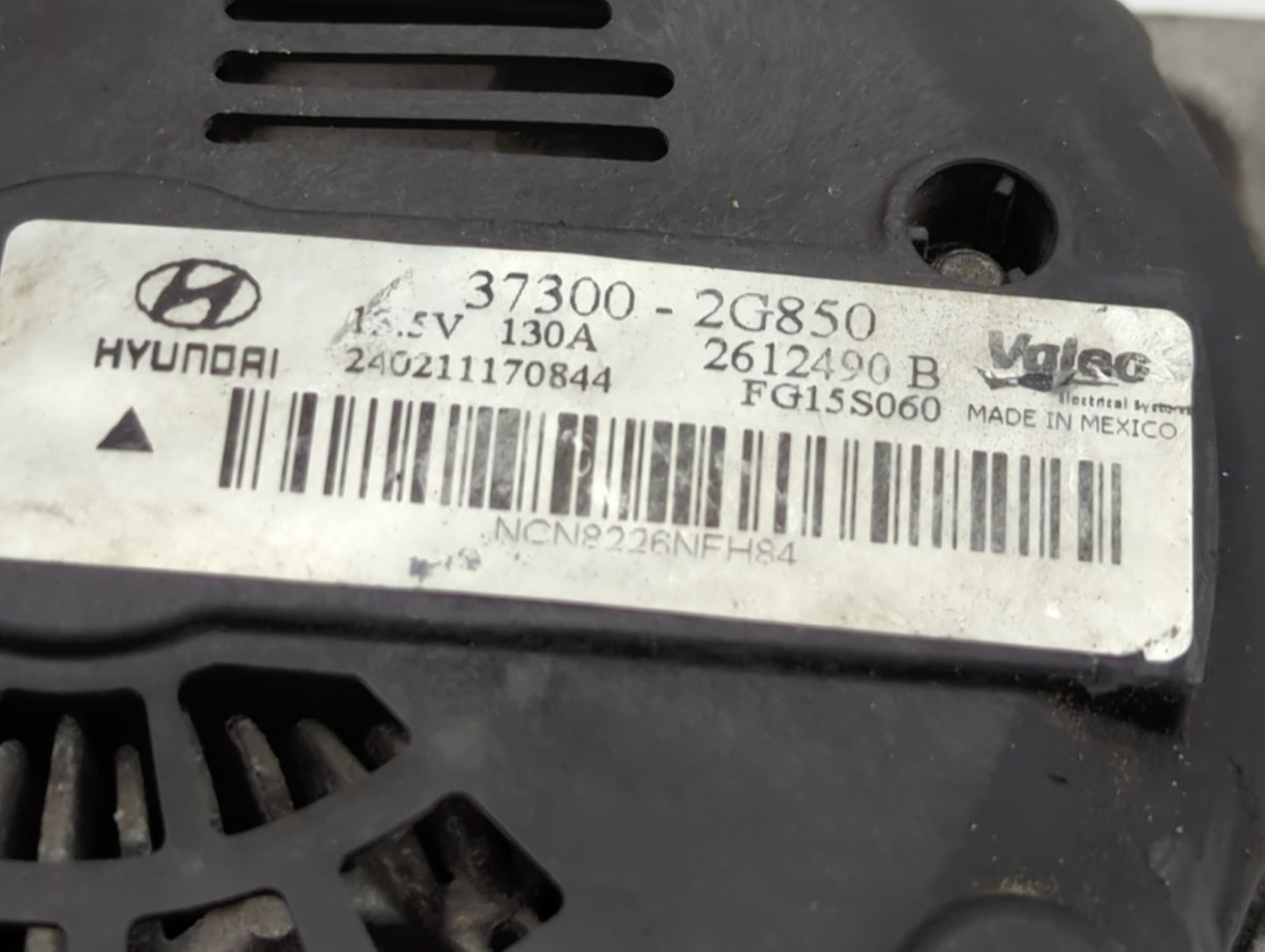 2014 Hyundai Sonata Alternator Replacement Generator Charging Assembly Engine OEM P/N:2612490 B 37300-2G850 Fits Fits 2015 O