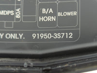 2011-2014 Hyundai Sonata Fusebox Fuse Box Panel Relay Module P/N:91950-3S712 Fits Fits 2011 2012 2013 2014 OEM Used Auto Par