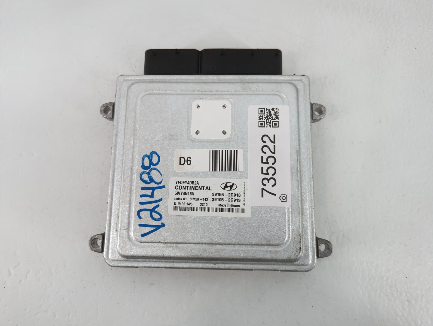 2011-2014 Hyundai Sonata PCM Engine Control Computer ECU ECM PCU OEM P/N:39105-2G913 39155-2G913 Fits Fits 2011 2012 2013 20