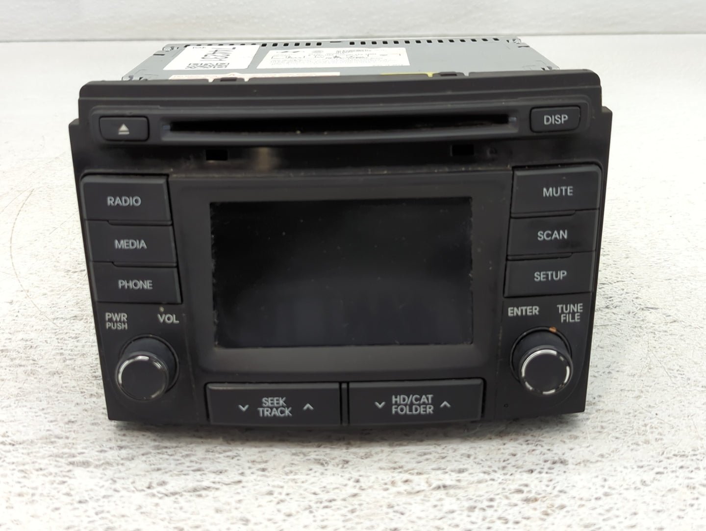 2014-2015 Hyundai Sonata Radio AM FM Cd Player Receiver Replacement P/N:96180-3Q8004X Fits Fits 2014 2015 OEM Used Auto Part
