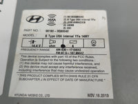2014-2015 Hyundai Sonata Radio AM FM Cd Player Receiver Replacement P/N:96180-3Q8004X Fits Fits 2014 2015 OEM Used Auto Part