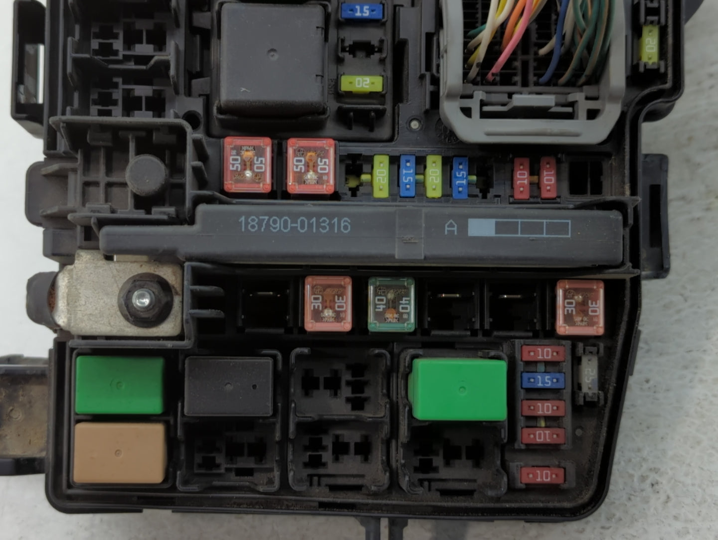 2011-2014 Hyundai Sonata Fusebox Fuse Box Panel Relay Module P/N:VS917503Q070YC Fits Fits 2011 2012 2013 2014 OEM Used Auto 