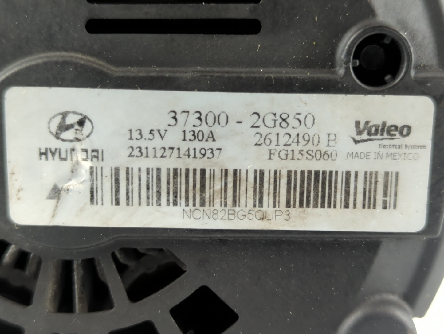 2014 Hyundai Sonata Alternator Replacement Generator Charging Assembly Engine OEM P/N:2612490 B 37300-2G850 Fits Fits 2015 O