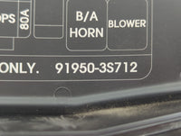 2011-2014 Hyundai Sonata Fusebox Fuse Box Panel Relay Module P/N:91950-3S712 Fits Fits 2011 2012 2013 2014 OEM Used Auto Par