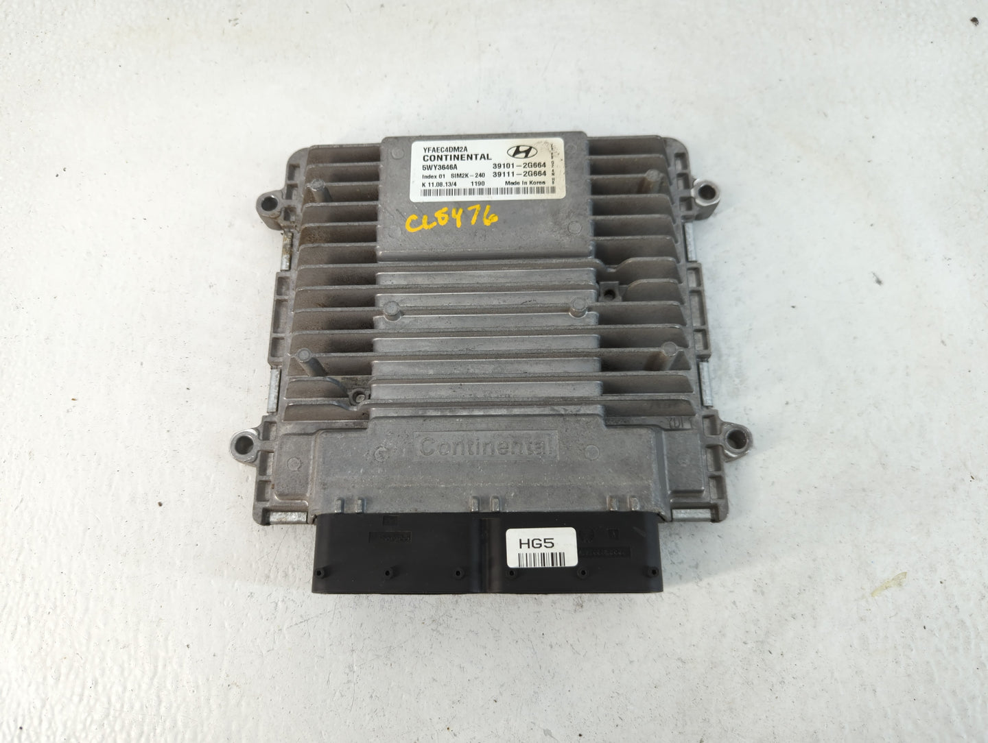 2011-2014 Hyundai Sonata PCM Engine Control Computer ECU ECM PCU OEM P/N:39111-2G664 39101-2G664 Fits Fits 2011 2012 2013 20