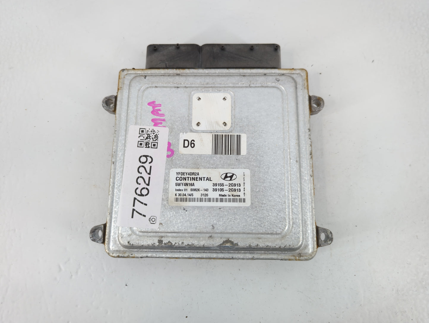 2011-2015 Hyundai Sonata PCM Engine Control Computer ECU ECM PCU OEM P/N:39155-2G913 Fits Fits 2011 2012 2013 2014 2015 OEM 