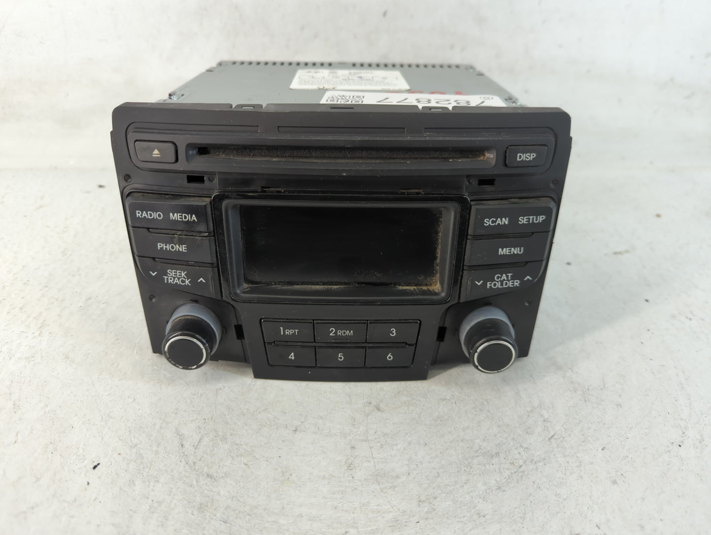 2013-2014 Hyundai Sonata Radio AM FM Cd Player Receiver Replacement P/N:96170-3Q1004X Fits Fits 2013 2014 OEM Used Auto Part