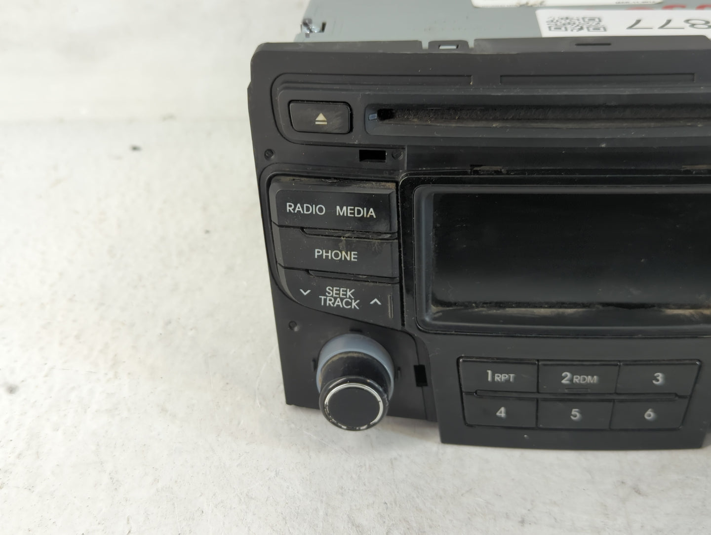 2013-2014 Hyundai Sonata Radio AM FM Cd Player Receiver Replacement P/N:96170-3Q1004X Fits Fits 2013 2014 OEM Used Auto Part