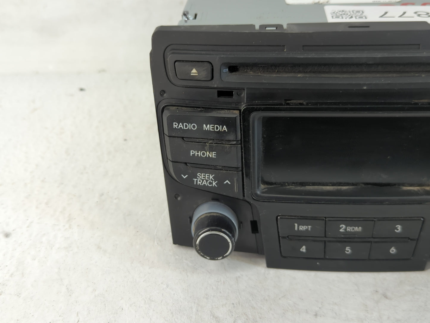 2013-2014 Hyundai Sonata Radio AM FM Cd Player Receiver Replacement P/N:96170-3Q1004X Fits Fits 2013 2014 OEM Used Auto Part
