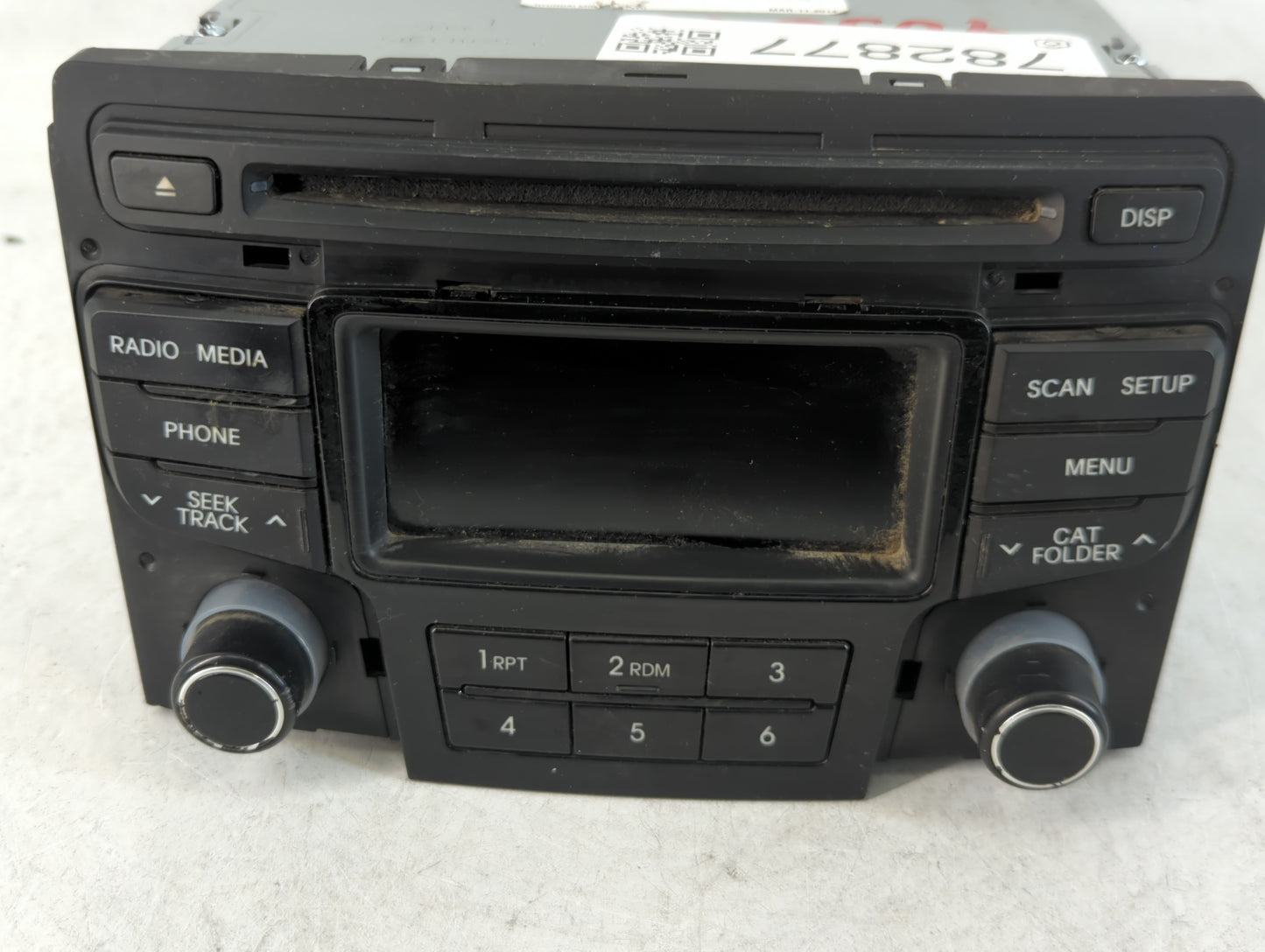 2013-2014 Hyundai Sonata Radio AM FM Cd Player Receiver Replacement P/N:96170-3Q1004X Fits Fits 2013 2014 OEM Used Auto Part
