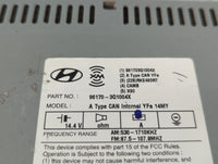 2013-2014 Hyundai Sonata Radio AM FM Cd Player Receiver Replacement P/N:96170-3Q1004X Fits Fits 2013 2014 OEM Used Auto Part
