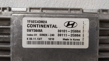 2011-2014 Hyundai Sonata PCM Engine Control Computer ECU ECM PCU OEM P/N:39101-2G661 39111-2G661 Fits Fits 2011 2012 2013 2014 OEM Used Auto Parts