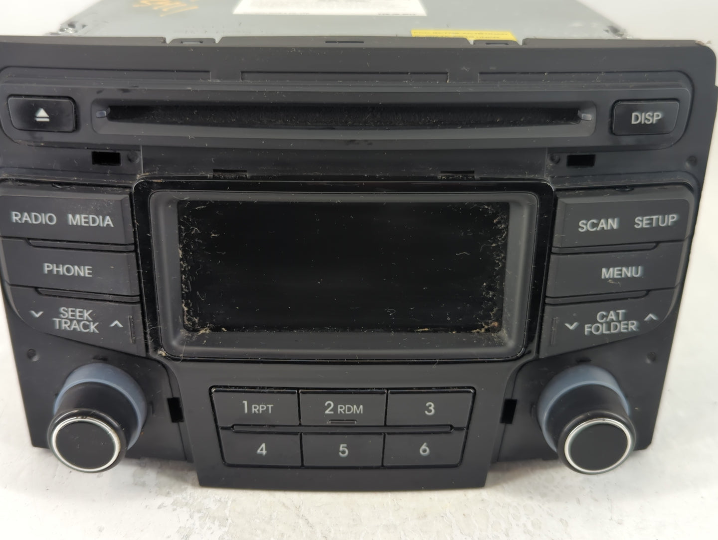 2013-2014 Hyundai Sonata Radio AM FM Cd Player Receiver Replacement P/N:96170-3Q0004X Fits Fits 2013 2014 OEM Used Auto Part