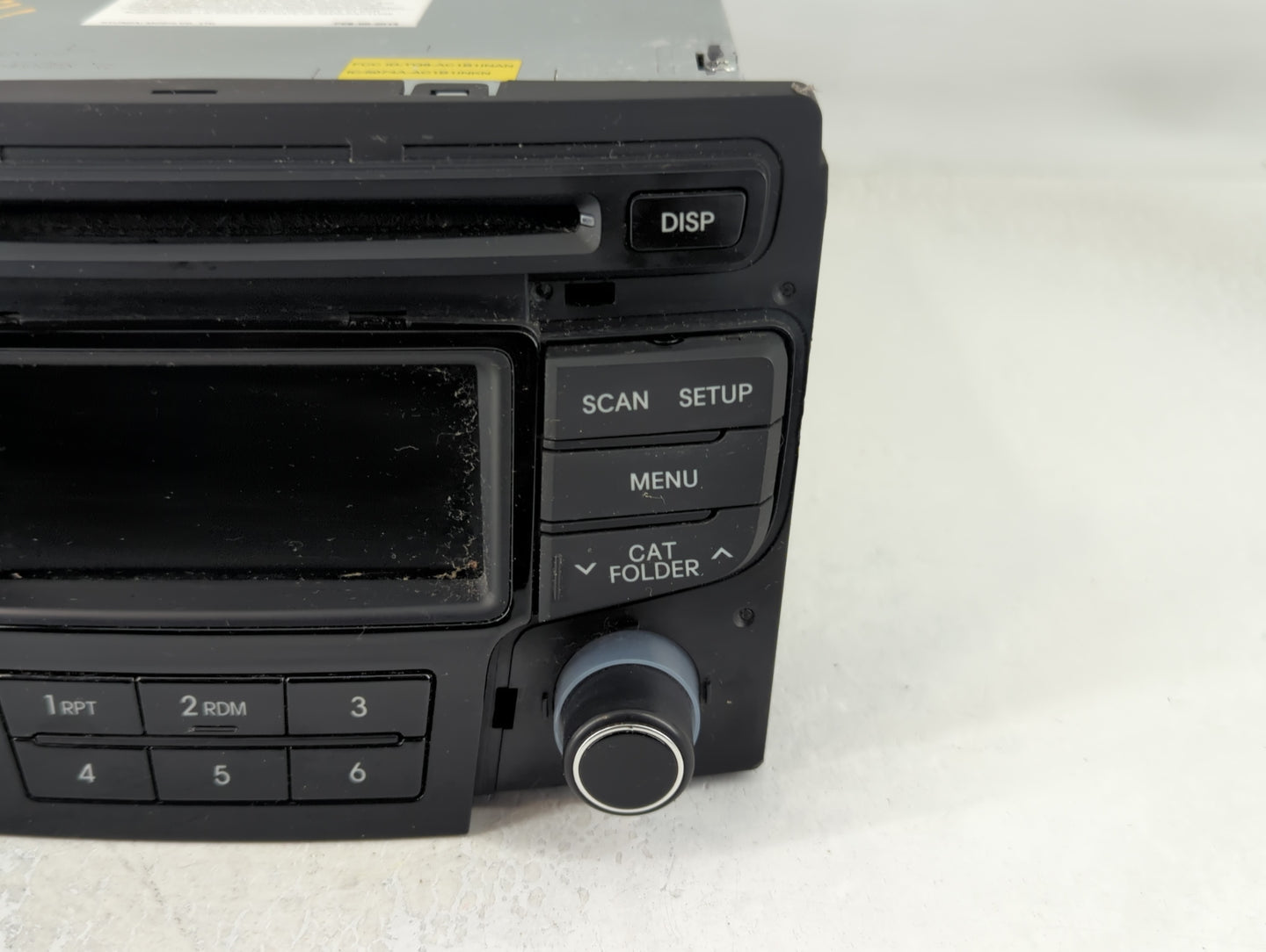 2013-2014 Hyundai Sonata Radio AM FM Cd Player Receiver Replacement P/N:96170-3Q0004X Fits Fits 2013 2014 OEM Used Auto Part
