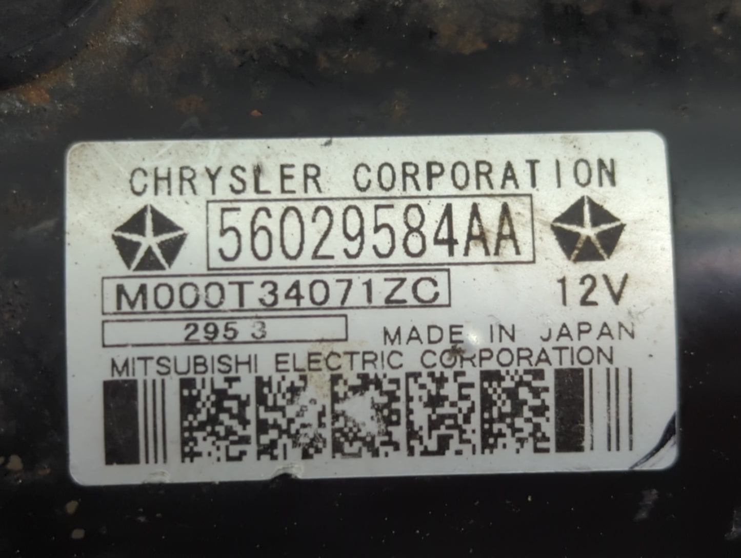 2014 Hyundai Sonata Car Starter Motor Solenoid OEM P/N:56029584AA Fits Fits 2015 2016 OEM Used Auto Parts - Oemusedautoparts