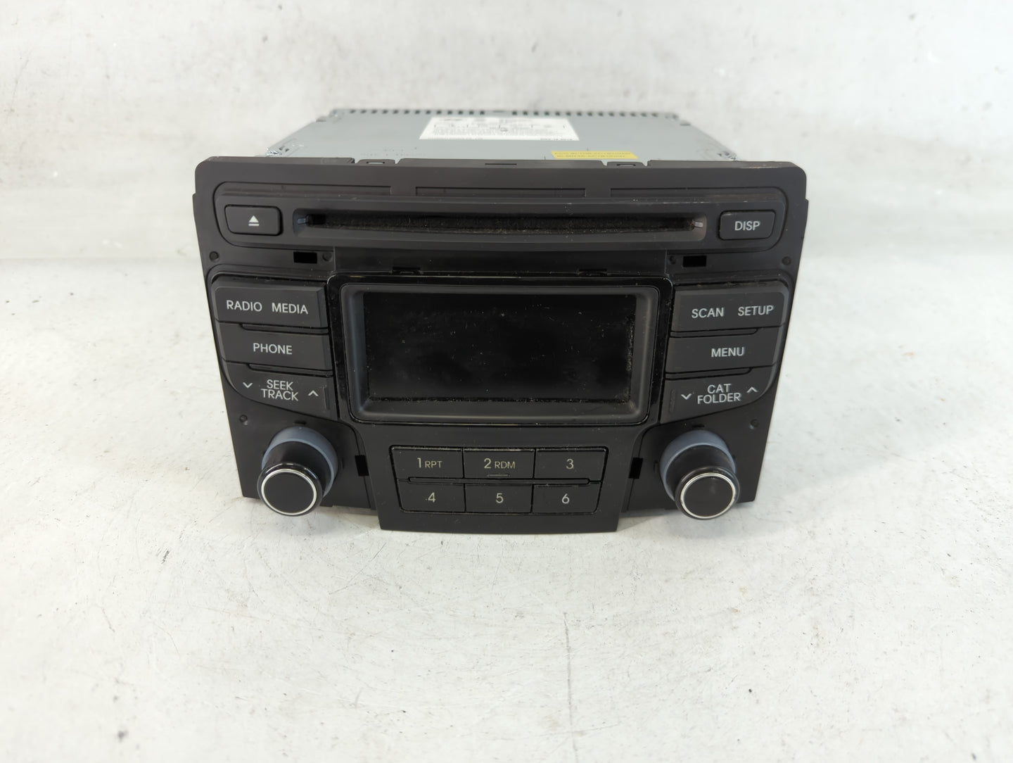 2012-2015 Hyundai Sonata Radio AM FM Cd Player Receiver Replacement P/N:96170-3Q0004X Fits Fits 2012 2013 2014 2015 OEM Used