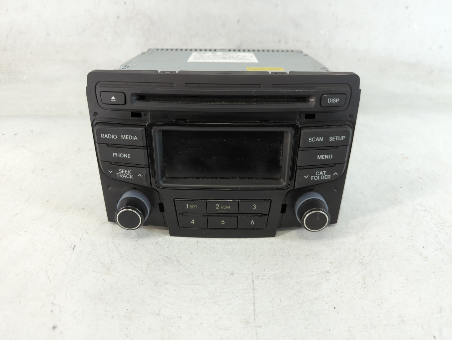 2012-2015 Hyundai Sonata Radio AM FM Cd Player Receiver Replacement P/N:96170-3Q0004X Fits Fits 2012 2013 2014 2015 OEM Used
